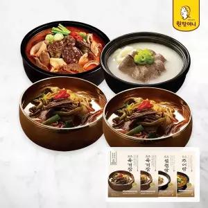 [원할머니] 명품 육개장 600g x 2팩 + 얼큰 순대국 600g x 1팩 + 명품 설렁탕 600g x 1팩