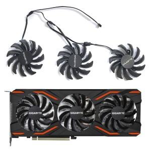 기가바이트 AORUS GTX 1060 Ti G1 게이밍 GV-N98T 980 970 960 NTITANX용 쿨러 팬 75mm PLD08010S12H T1280