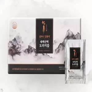심마니 태백산맥 도라지즙 2박스(60포) 국산 3년근 생도라지 말굽버섯 농축액 진액 액기스 