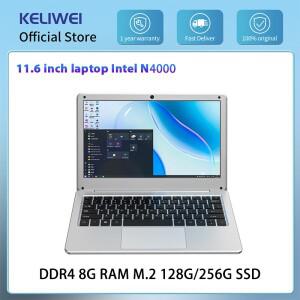 KELIWEI 휴대용 노트북 블루투스 와이파이  인텔 셀러론 N4000 8G RAM 128G 256G SSD 11.6 인치