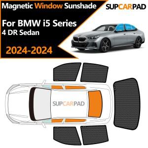 BMW 호환 호환 i5 시리즈 4 DR 세단 2024-2024용 맞춤형 자동차 창 차양 자석 커튼 커튼 메쉬 앞 유리 프레