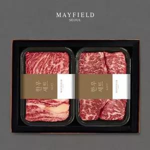 갤러리아 [메이필드호텔]한우 냉장 1등급 우마카세2호(등300+채300+안200+꽃갈2