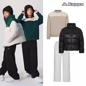 [카파키즈] 패딩+맨투맨+팬츠 데일리 코디세트 3컬러 택1