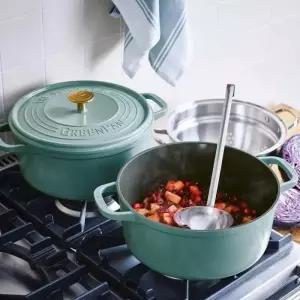 그린팬 가벼운 주물냄비 페더웨이트  인덕션 오븐 결혼선물 22cm 스칼렛레드