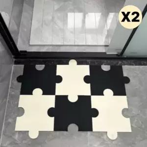 퍼니퍼즐 발매트 접어쓰는 욕실 매트 딜라이트홈 2P