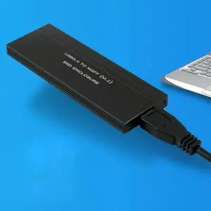 USB 외장 케이스 SSD 초소형 M.2 (NGFF) 블랙