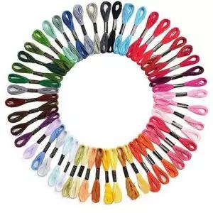 [콩심팥심]폴리에스터 십자수 실 다채로운 프랑스 실 자수 공예 세트