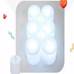 원형 LED 초 결혼식 장식 소품 브라이덜샤워 조명용