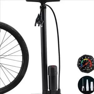 [콩심팥심]멀티 자전거 펌프 휴대용 자전거 공기주입기 타이어 게이지 발