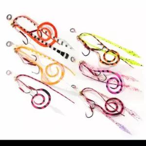 [콩심팥심]UST 참돔낚시 자작루어 나비훅세트스커트 (2개입)