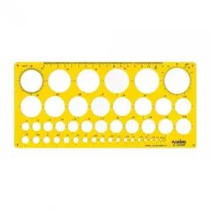 정규형 원형 템플렛 제도용품 No.1010 입회용 도형