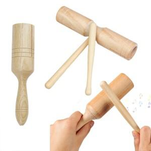 초보자를 위한 1개 나무 타악기 단일 사운드 튜브/트윈 톤 블록 축제 엔터테인먼트 공연 소품 TMZ