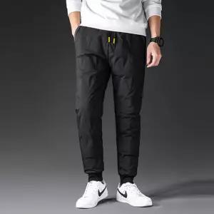 겨울 남성 오리털 패딩바지 조거팬츠 빅사이즈 방한바지