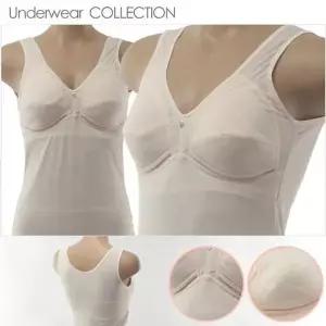 [오노마] ONM 여성 린넨 오가닉 노와이어 러닝 브라 여름 캐미솔 (S8945894)