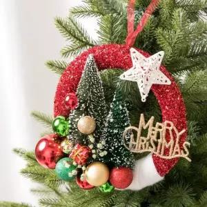 [텐바이텐]크리스마스 리스 벽장식 그린솔 트리볼링 A 24cm 벽걸이 소품