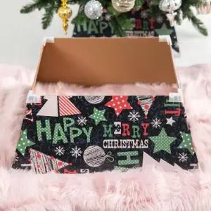 [텐바이텐]크리스마스트리 하단 스커트 해피사각 52x22cm (180-210cm 용)