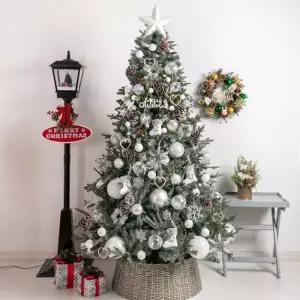 [텐바이텐]크리스마스 트리 장식 풀세트 스케이팅 큐빅 리스 210cm 단면