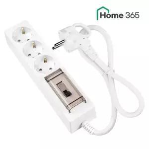 [NS홈쇼핑][홈365] 국산 고용량 멀티탭 3구 0.7m / 에어컨 건조기 전기난로 전기장판..