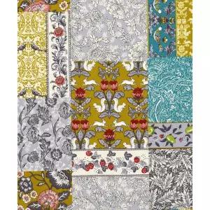 [퀼트스타] 수입원단 코튼 패치워크 아르누보_옐로우 (76558)