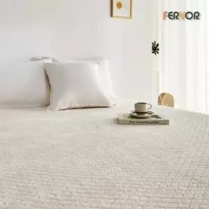 퍼보 엠보싱 극세사 침대패드 논슬립 K킹 160x200