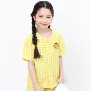 [레노마 이너웨어]프리미에팜 폼폼푸린 아동 선염체크 5부 잠옷세트 YE 0E1SW6