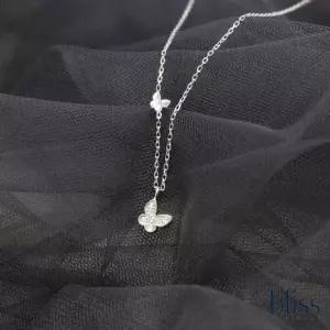 블리스 BE HAPPY 다이아 버터플라이 목걸이