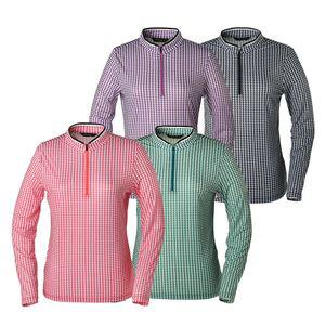 아센티 여름 여성 클로스 쿨 반폴라 긴팔 티셔츠 등산 티 아이스 기능성 반목 상의 400