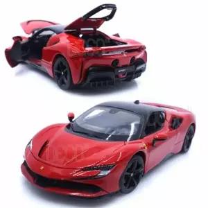 브라고 1:18 페라리 SF90 스트라달레 레드 미니카 다이캐스트