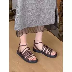 [하프클럽/]모엘 스트랩 플랫샌들 2cm_25S351