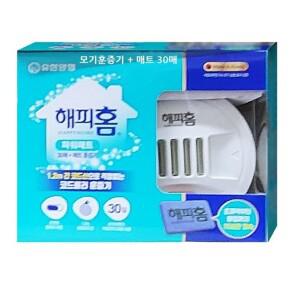 yuha-store해피홈 훈증기 1.2m코드롤러 훈증매트 30개 모기 해충