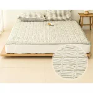 먼지 진드기 걱정 NO 고정밴드 극세사 누빔패드 침대스프레드 깔끔한이불 싱글용 1인용