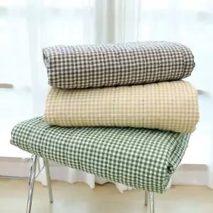 리얼체크 마이크로 카페트 겸 패드/침대/시트/싱글/면패드/매트/침대보/바닥/이불/이불겸/침구/깔개/사계절