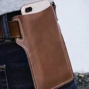 벨트힙색 휴대폰 파우치 벨트걸이형 가죽 미니가방 소형 수납용 주머니