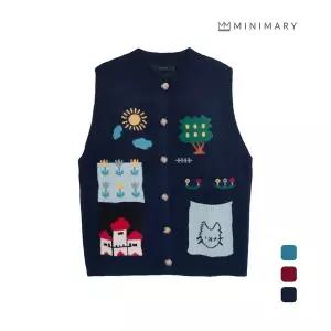 미니마리 [미니마리] 가든테라스니트베스트 (MMA3VT19) 444205