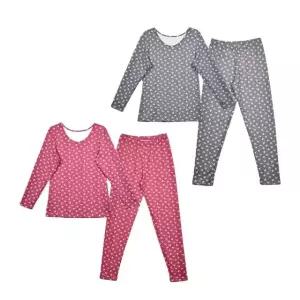 겨울 여자 발열내복 상하의세트 기모내의세트 (WFG2EV6)