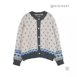 미니마리 [미니마리] 블링패턴배색가디건 (MMA4CD17) 526571