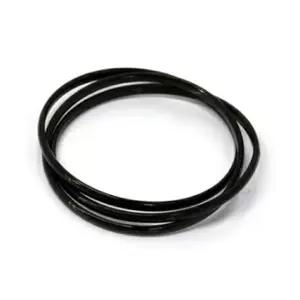 mico.lor 스테인레스 링 (235) 극세 3연 흑색 블랙 금속 알레르기 대응 여성 남성 서지컬스테인리스 316L