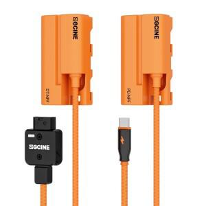 [호환품]확장 가능 전원 어댑터 케이블 NP-F550 더미 배터리-D-탭 커넥터 소니호환 NP F500 용 C 타입