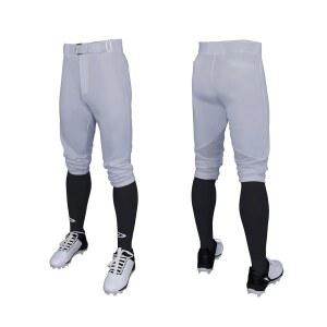 남성 및 청소년용 다이내믹 니커 야구 팬츠, 하이 라이즈, 릴렉스 핏, 내구성, 편안함, 통기성 다리 메시