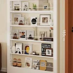 문뒤선반 좁은 책꽂이 틈새 우드 미니 두께 원목