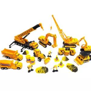 유치원 공사장놀이 자동차 사람피규어 세트 6세 대근육 3세