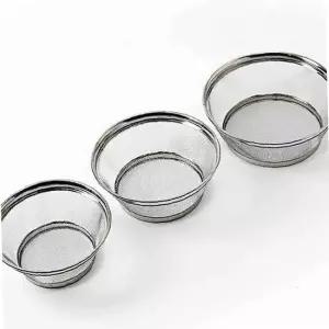 스텐 채반 조리기구 야채 원형 체망 튀김 식힌 바구니