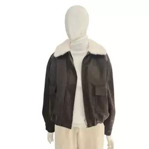 [롯데백화점]abfz 페이크 인조가죽 퍼 점퍼 ADA1HL01A