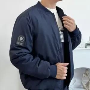 겨울옷 간절기 자켓 남성 항공 패딩 데일리 블루종 점퍼 (WFK9I7U)