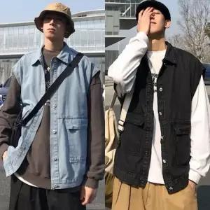 [라일리의류] Rly 데님 자켓 청 INSUM26 조끼 캐쥬  44244091)