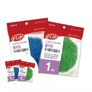 아크릴수세미 꽃 주방수세미 부엌수세미