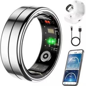 심박수 혈중 산소 HRV 스트레스 수준 수면 모니터 스텝 트래커 구독료 없음 및 Android용 IP68 방수 스마트