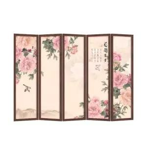 민화 병풍 전통 식당 6폭 산수화 접이식 환갑 인테리어 거실