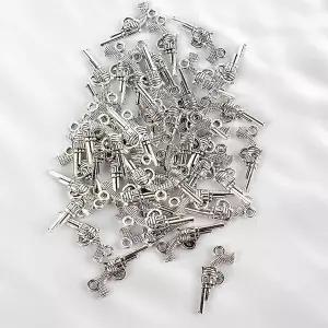 리볼버 실버 목걸이 키링 액세서리 펜던트 부자재