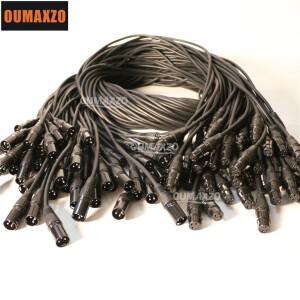 DMX512 3핀 신호 케이블 XLR 커넥터 구리 코어 DMX 라인 월워시 파 라이트 LED 효과 조명 무빙 헤드